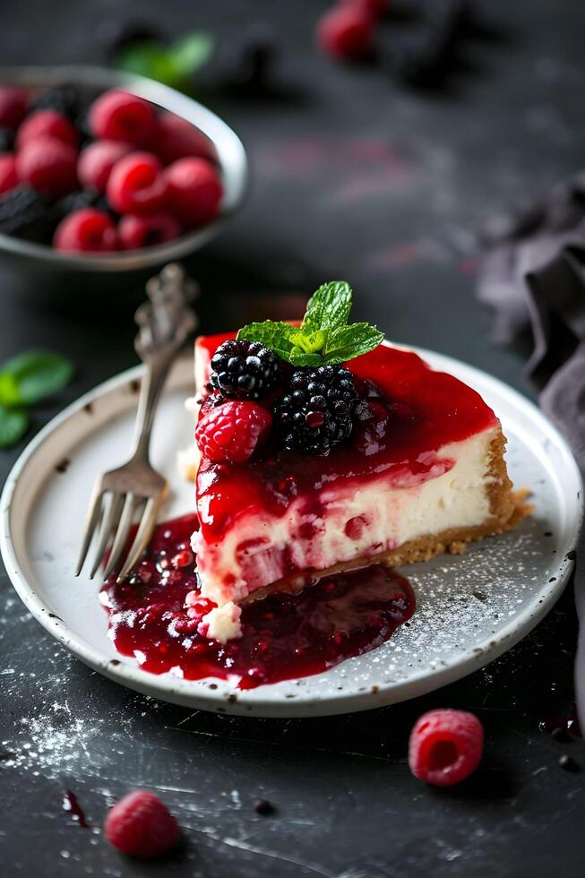 AI generated Culinary Heritage Elegant Folk Presentation of Traditional Russian Dessert photo