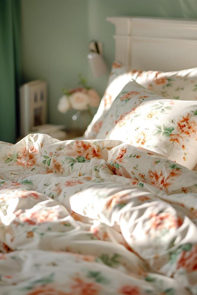AI generated Springtime Bliss Beautiful Home Decor in a Feminine Palette photo