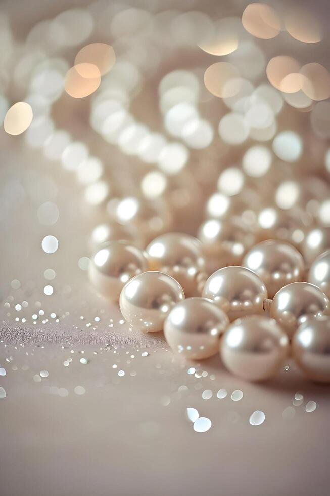 AI generated Chic Brilliance Glittering Gemstones in a Shimmering Core Background photo