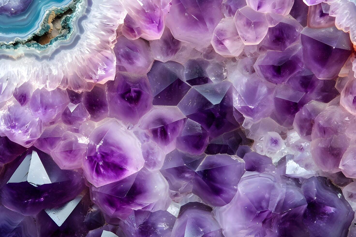 AI generated Chic Brilliance Glittering Gemstones in a Shimmering Core Background photo