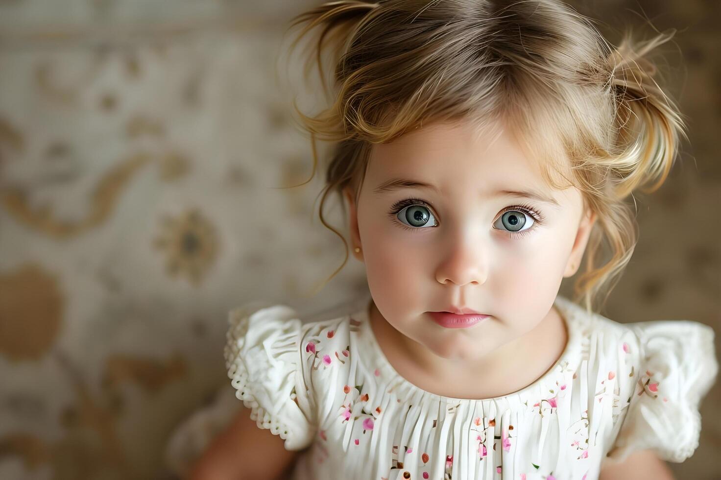 ai generado banner perfecto pequeño Moda íconos de moda de inspiración parisina niños' trajes foto