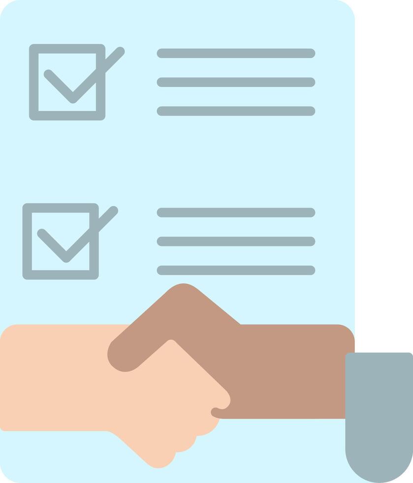 Agreement Flat Icon vector