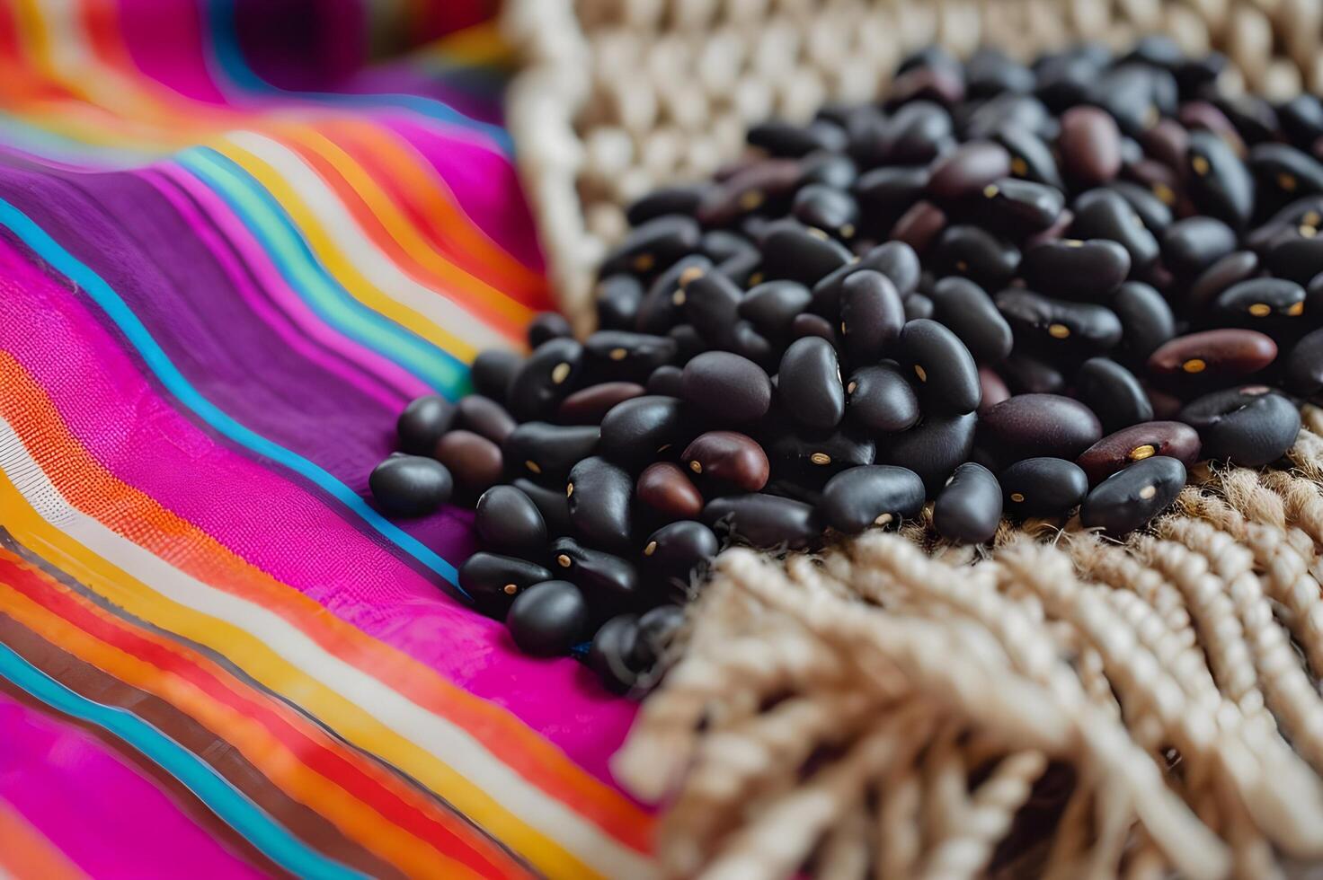 AI generated Culinary Fiesta Bold and Fresh Flavors in a Folk-Patterned Palette photo