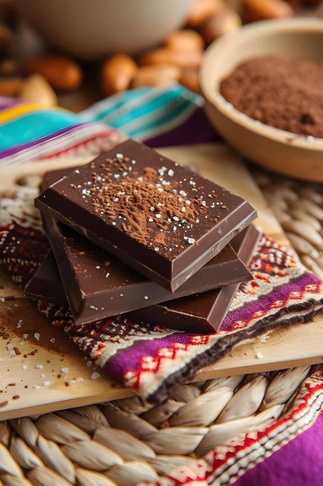 AI generated Culinary Fiesta Bold and Fresh Flavors in a Folk-Patterned Palette photo
