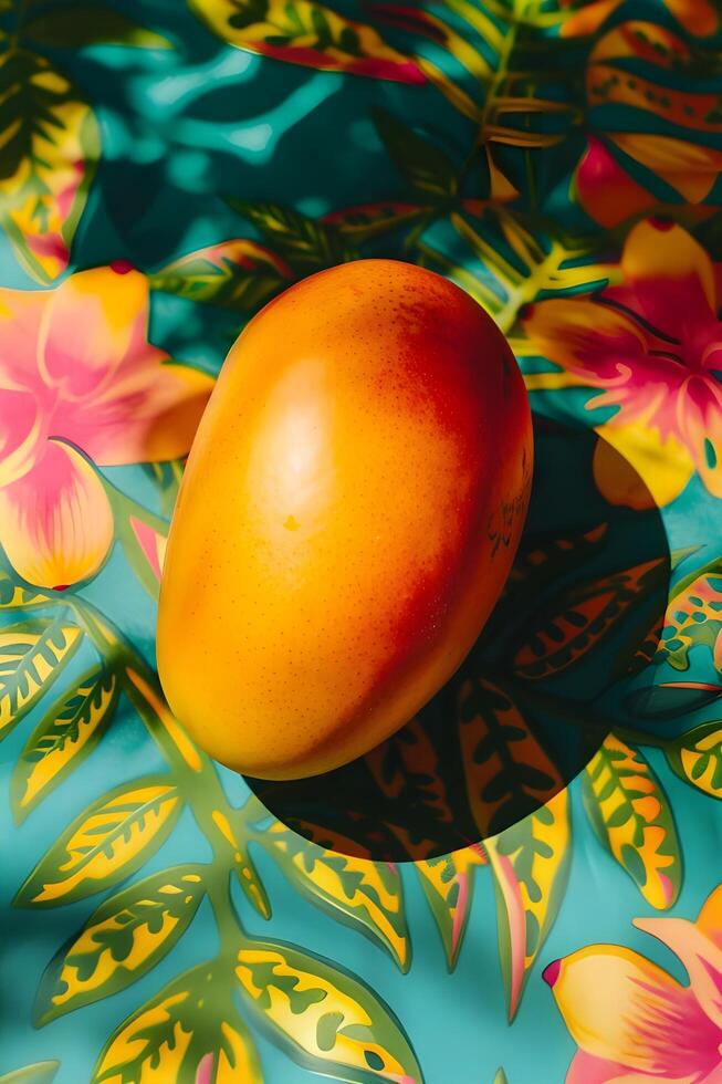 AI generated Culinary Fiesta Bold and Fresh Flavors in a Folk-Patterned Palette photo