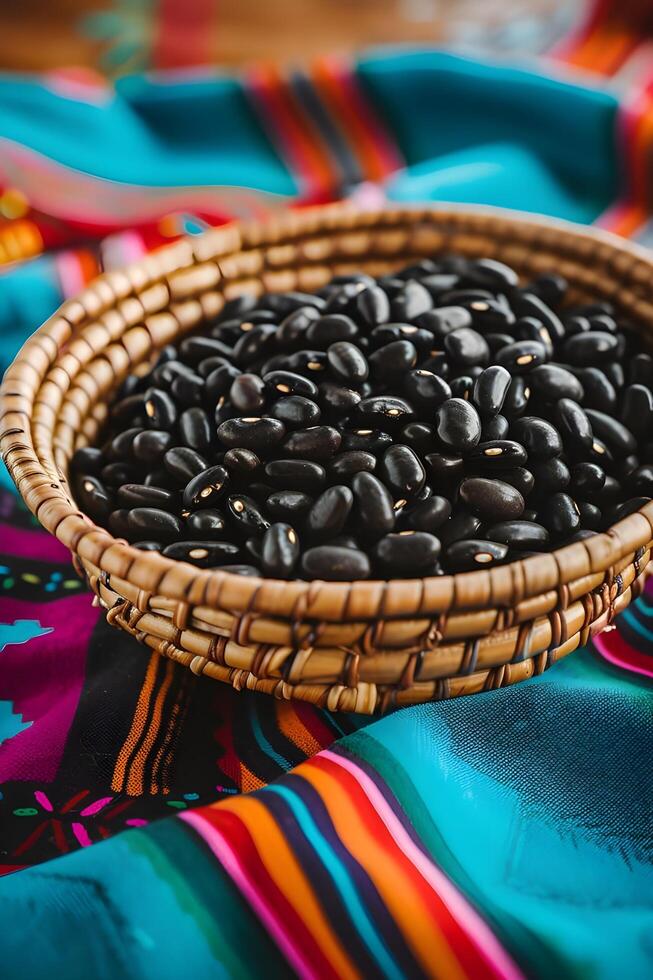 AI generated Culinary Fiesta Bold and Fresh Flavors in a Folk-Patterned Palette photo
