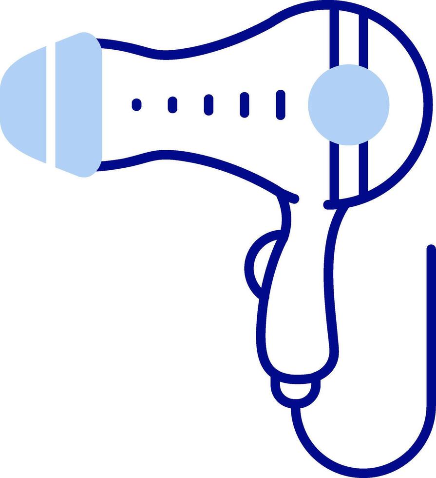 Hair dryer Line Filled Icon vector