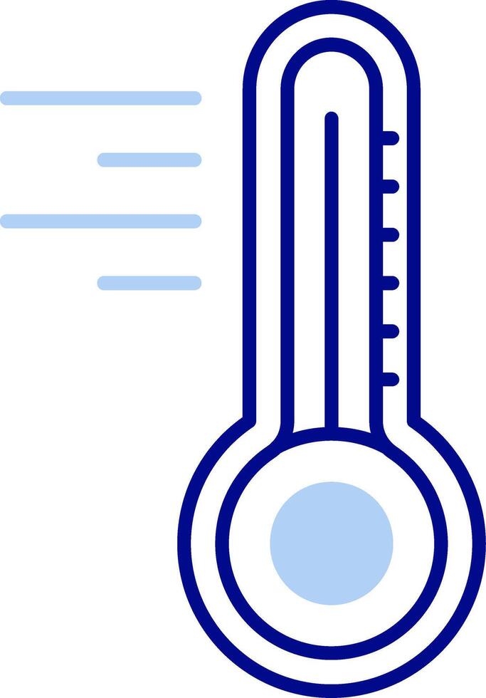 Thermometer Line Filled Icon vector