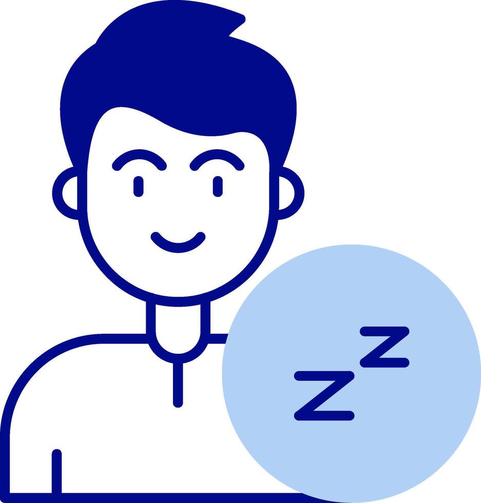 Sleep Line Filled Icon vector