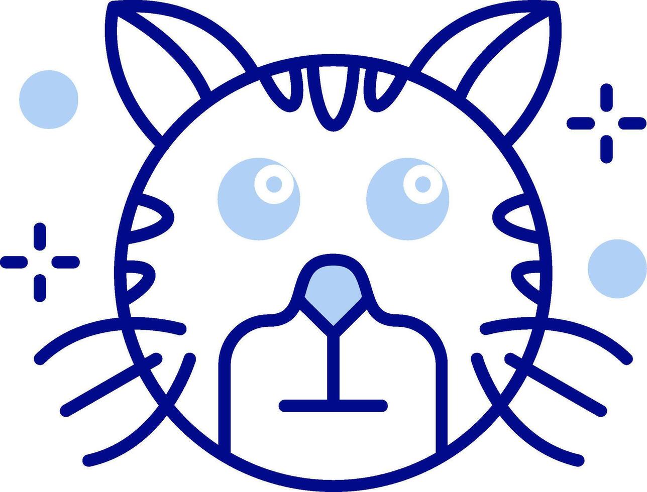 Rolling eyes Line Filled Icon vector