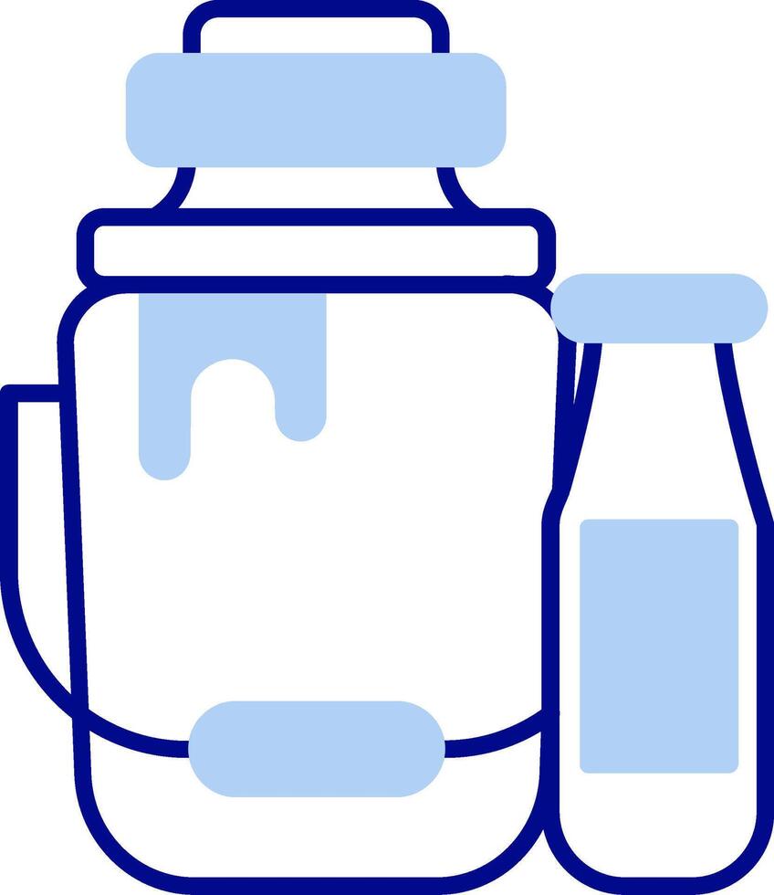 Milk Line Filled Icon vector