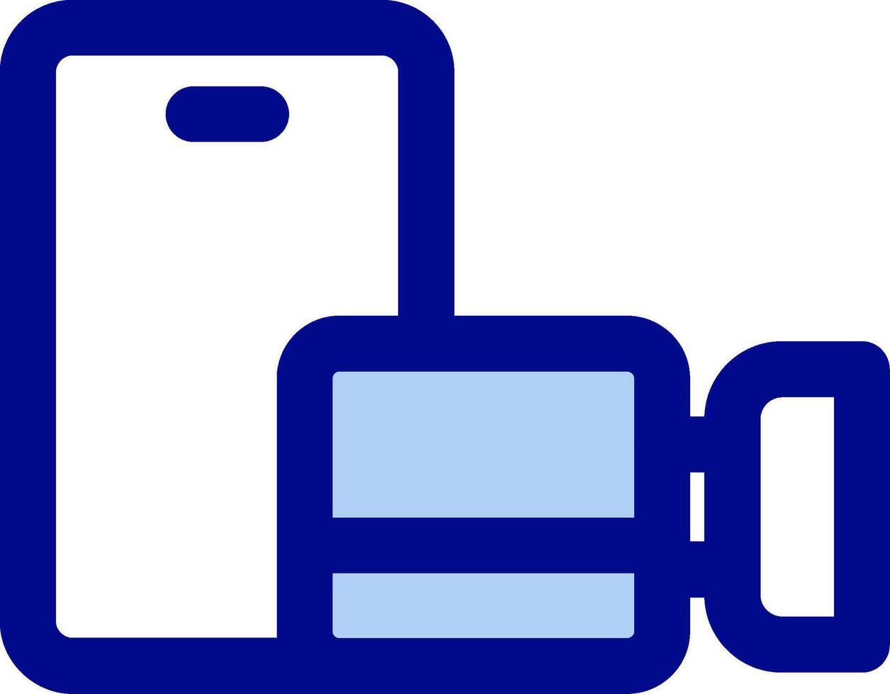 Video call Line Filled Icon vector