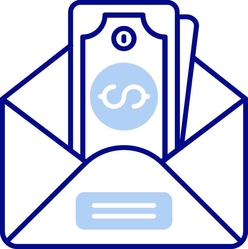 Envelope Line Filled Icon vector