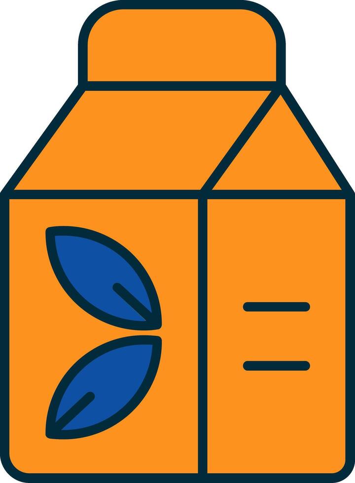 Package Line Filled Two Colors Icon vector