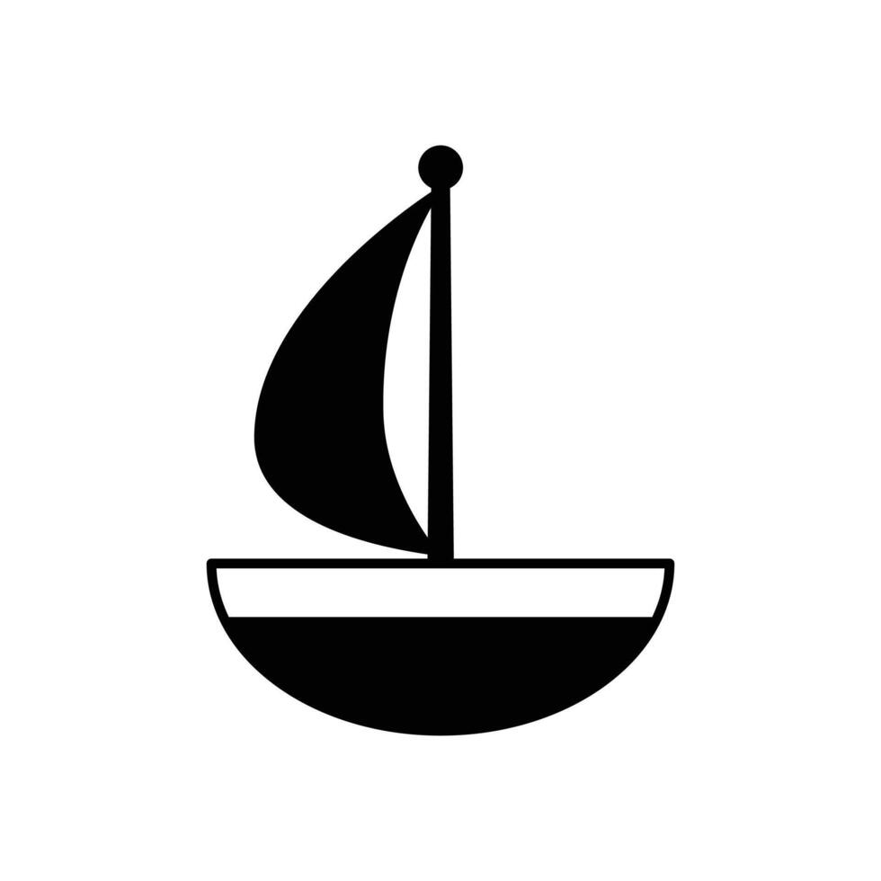 barco vector icono yate logo símbolo ancla pirata marítimo náutico Oceano mar garabatear personaje dibujos animados ilustración garabatear diseño