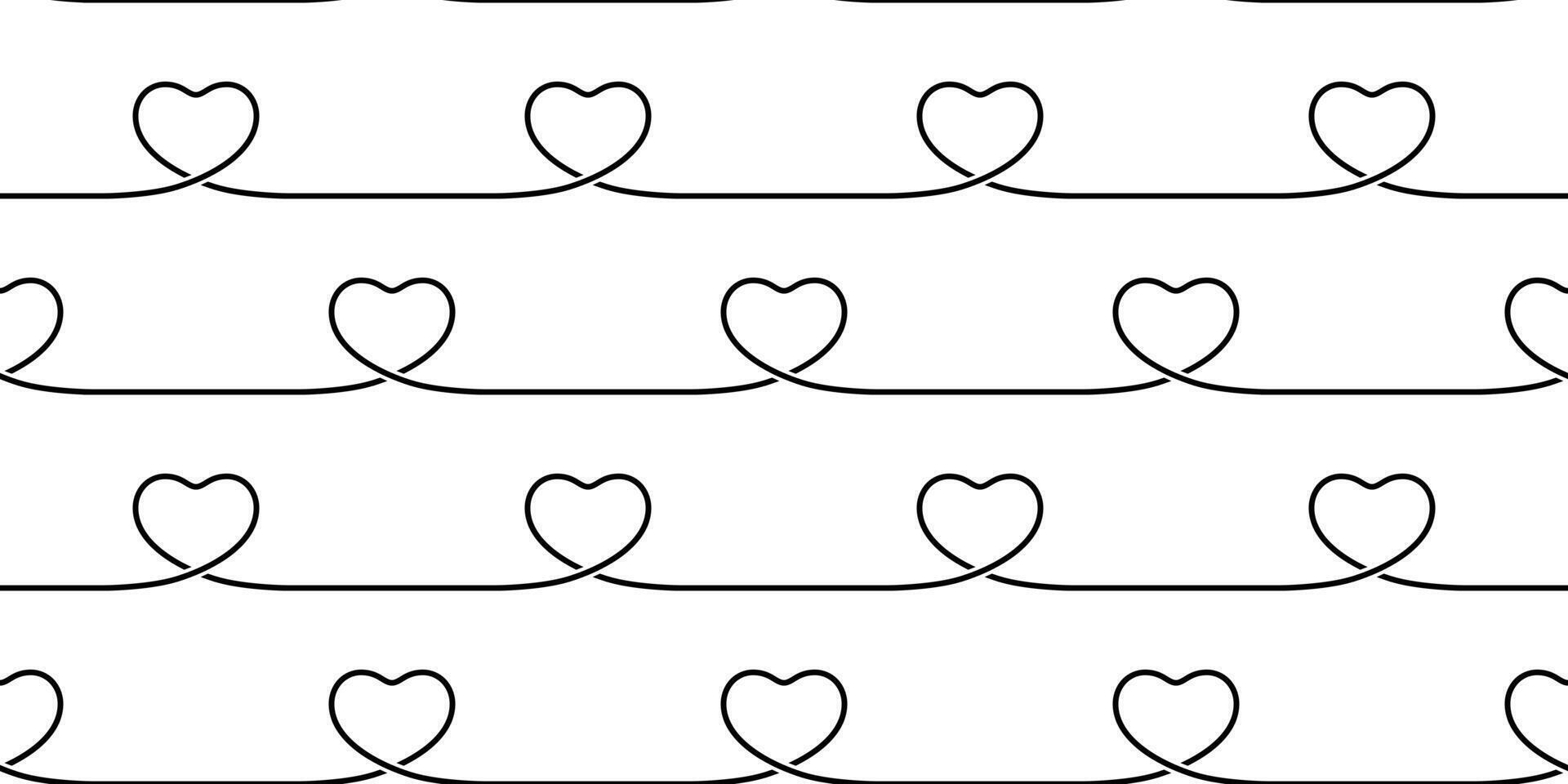 heart seamless pattern valentine vector cartoon scarf isolated tile background repeat wallpaper illustration line doodle design