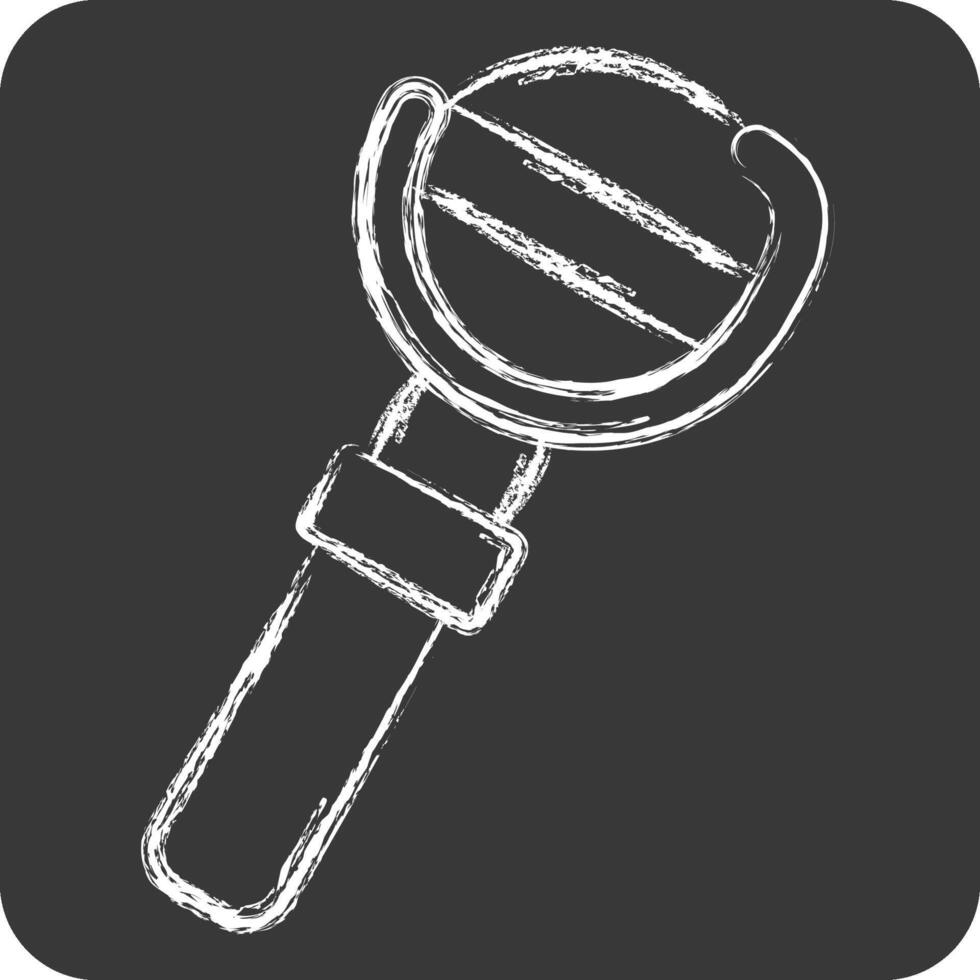 Icon Magic Wand. related to Medieval symbol. chalk Style. simple design editable. simple illustration vector