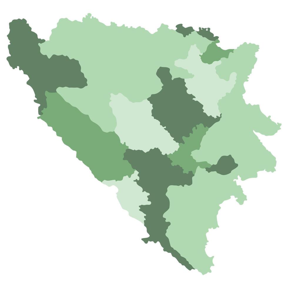 Bosnia and Herzegovina map. Map of Bosnia and Herzegovina vector