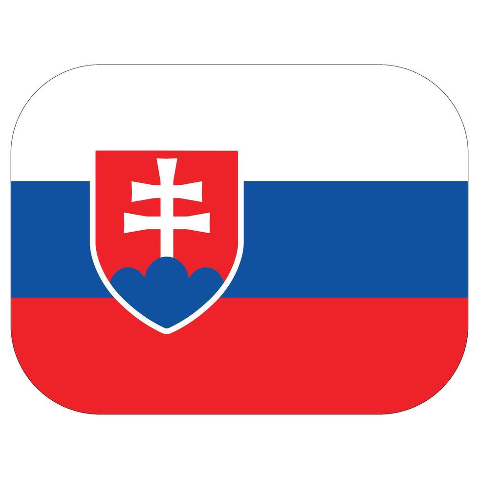 Slovakia flag. Flag of Slovakia vector