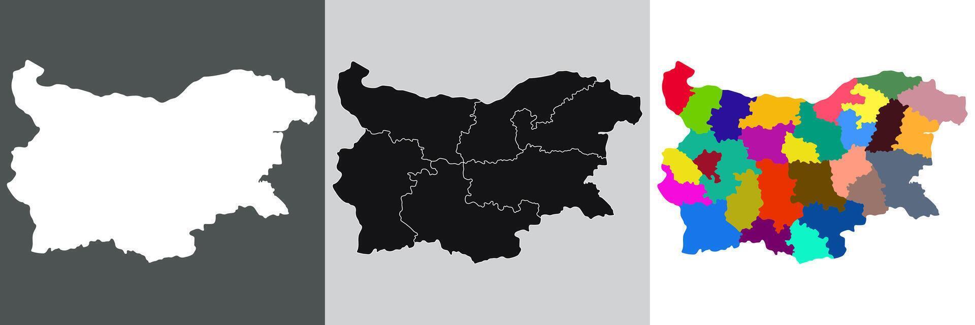 Bulgaria map. Map of Bulgaria vector