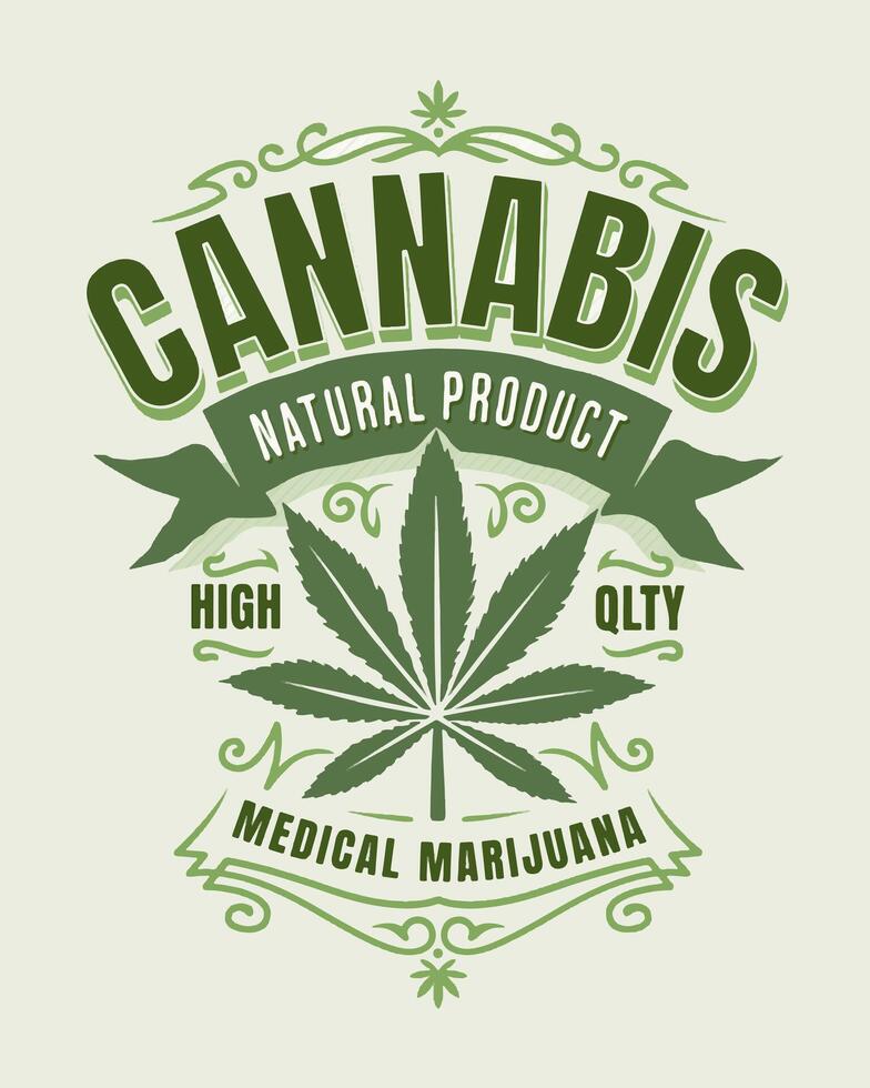 Cannabis - Medical Marijuana Vector Art, Illustration and Graphic