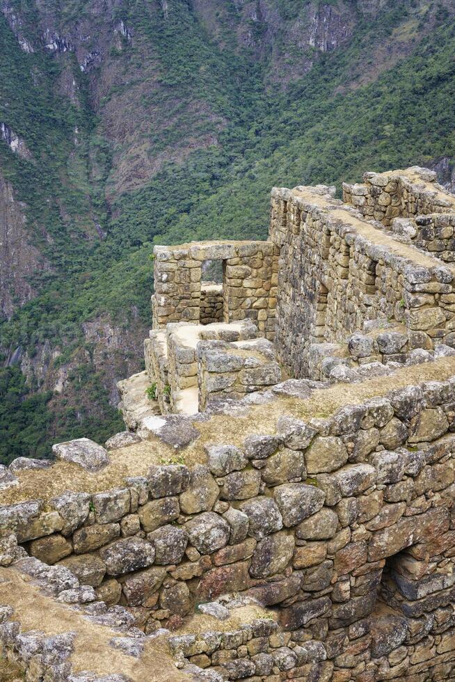 Machu Picchu, Ruined city of the Incas, Andes Cordilleria, Urubamba province, Cusco, Peru photo