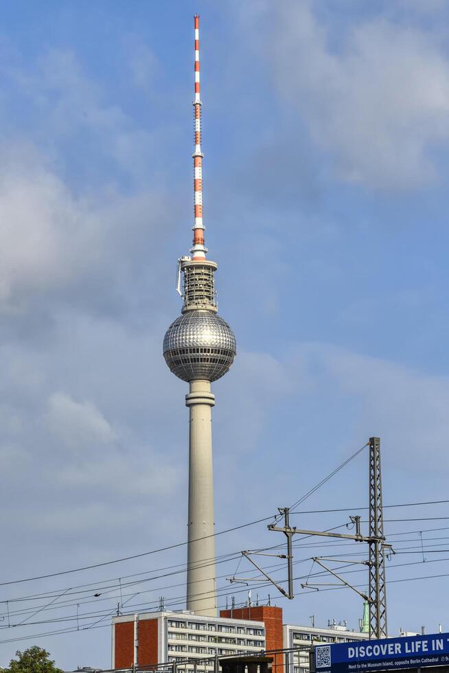 Berlin, Germany, 2021 - Berlin Television tower, Berlin Mitte district, Berlin, Germany photo