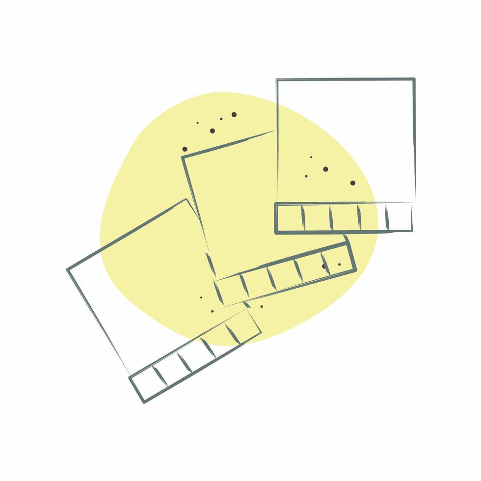 Icon Cardboard. related to Shoemaker symbol. Color Spot Style. simple design editable. simple illustration vector