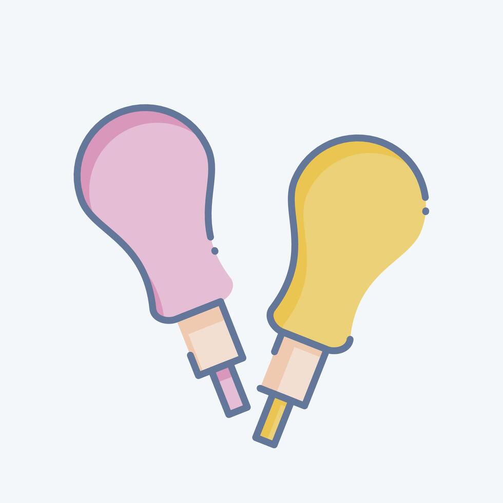 Icon AWL. related to Shoemaker symbol. doodle style. simple design editable. simple illustration vector