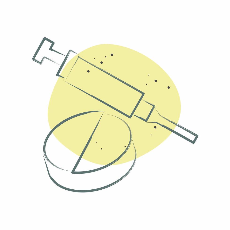 Icon Medications. related to Hepatologist symbol. Color Spot Style. simple design editable. simple illustration vector