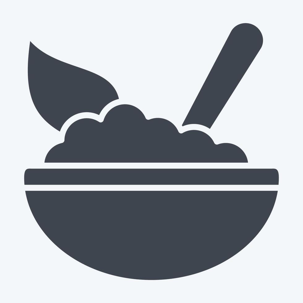 Icon Spinach. related to Vegan symbol. glyph style. simple design editable. simple illustration vector