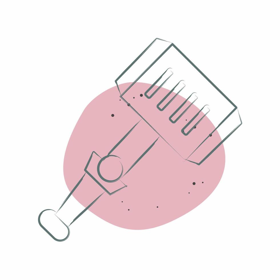 Icon Hammer. related to Weapons symbol. Color Spot Style. simple design editable. simple illustration vector