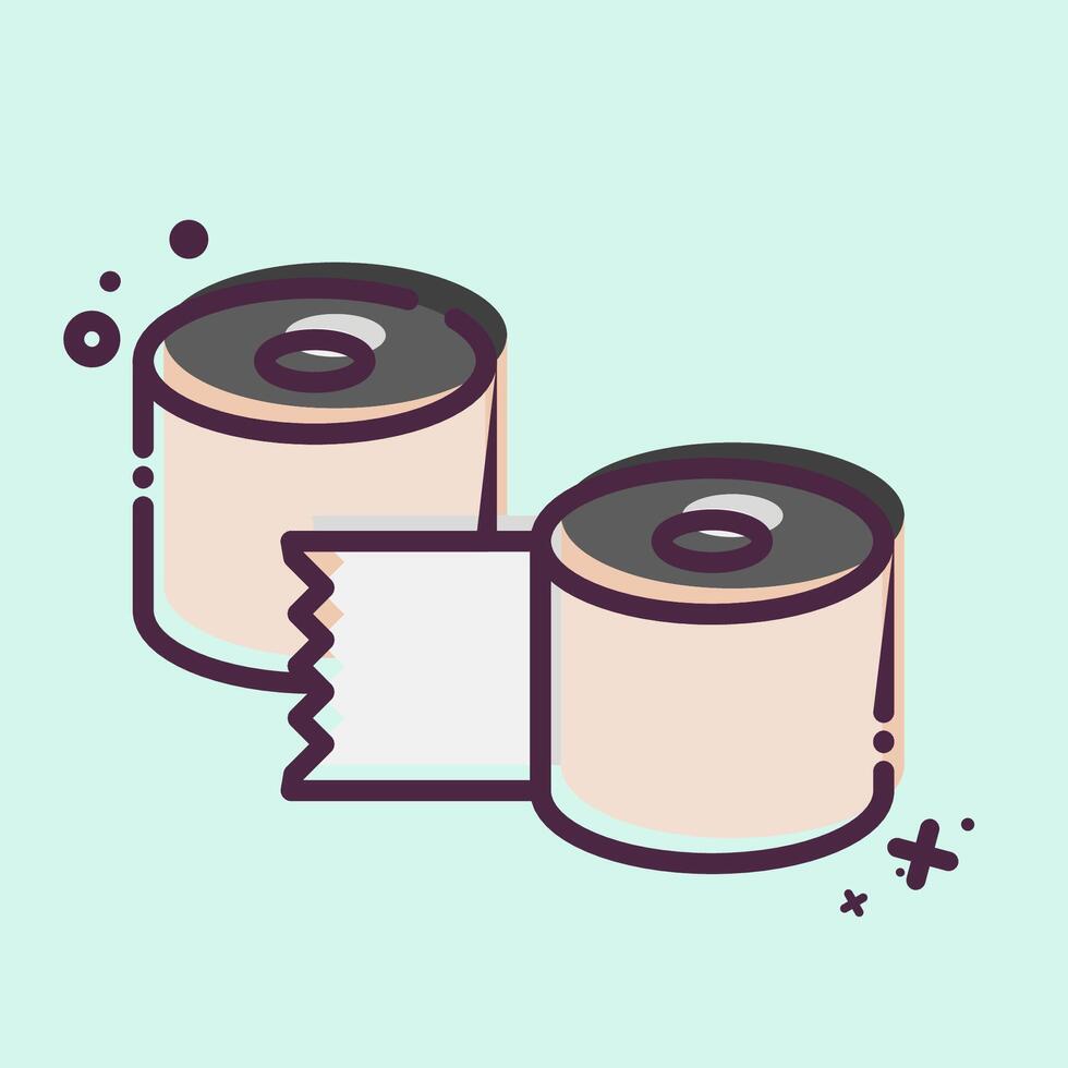 Icon Reinforcement Tapes. related to Shoemaker symbol. MBE style. simple design editable. simple illustration vector