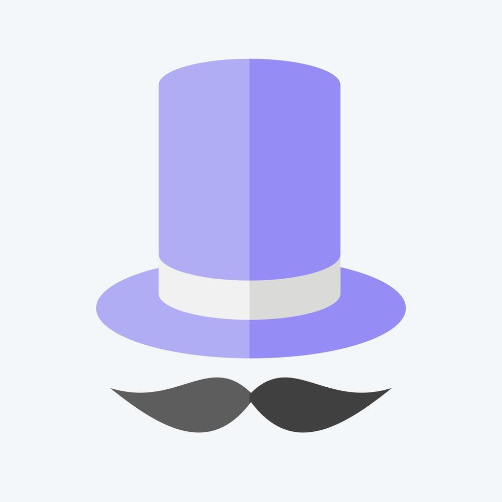Icon Magician. related to Magic symbol. flat style. simple design editable. simple illustration vector