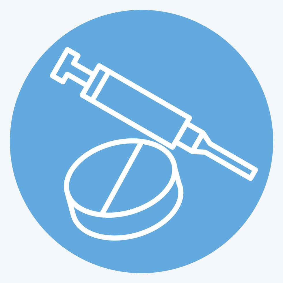 Icon Medications. related to Hepatologist symbol. blue eyes style. simple design editable. simple illustration vector