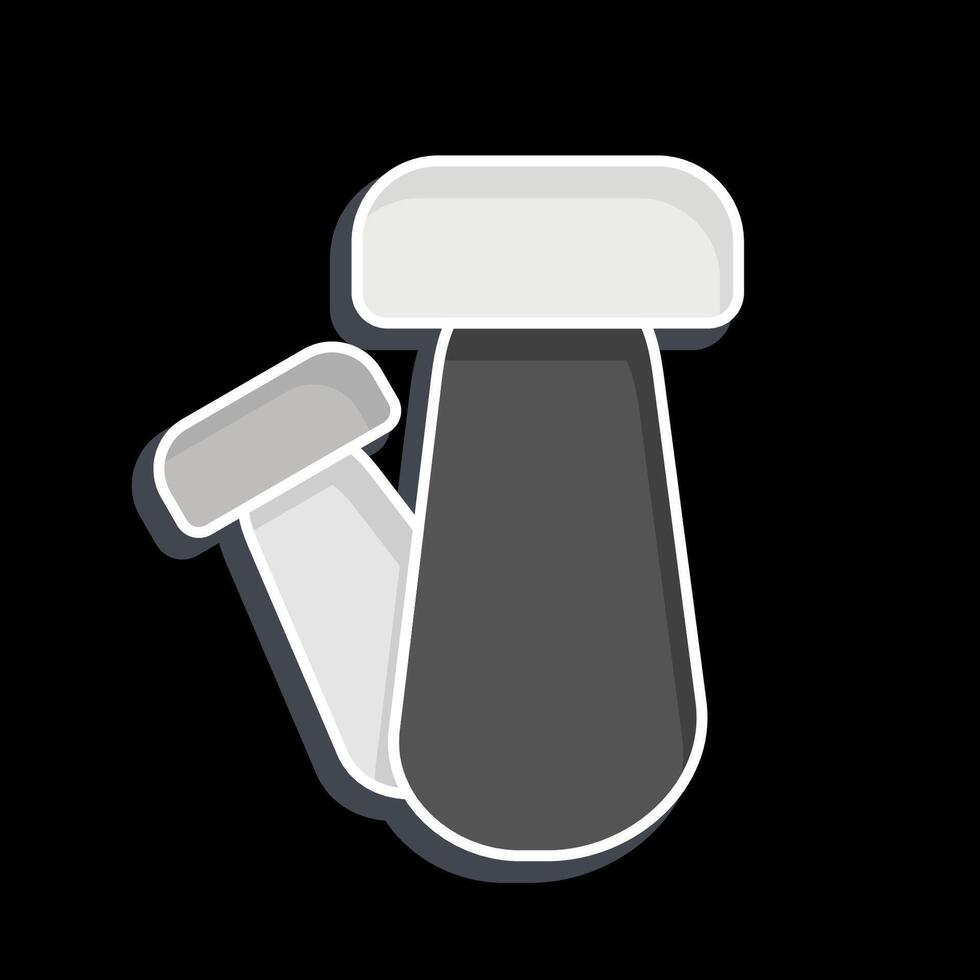 Icon Mushroom. related to Vegan symbol. glossy style. simple design editable. simple illustration vector