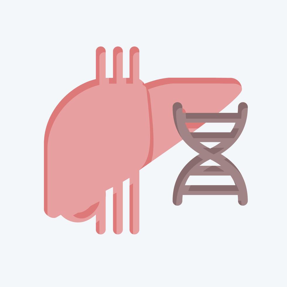 Icon Liver Cysts. related to Hepatologist symbol. flat style. simple design editable. simple illustration vector