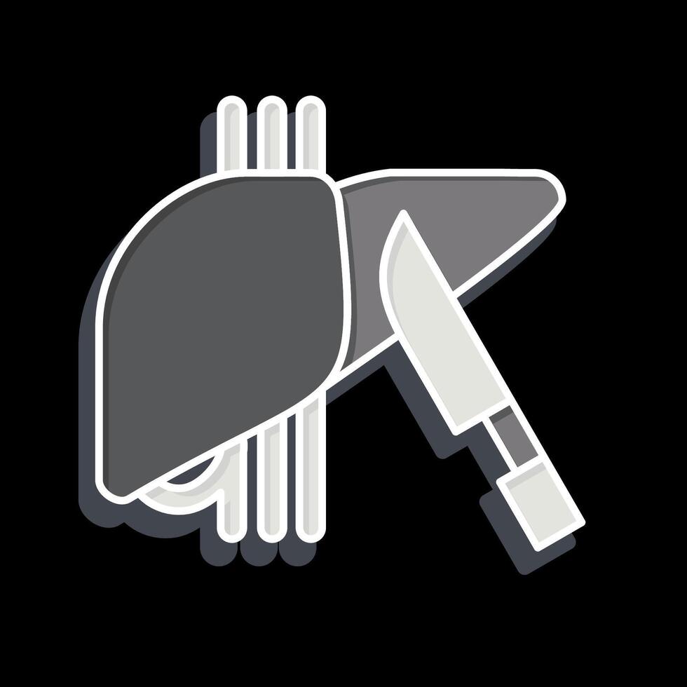 Icon Surgery. related to Hepatologist symbol. glossy style. simple design editable. simple illustration vector