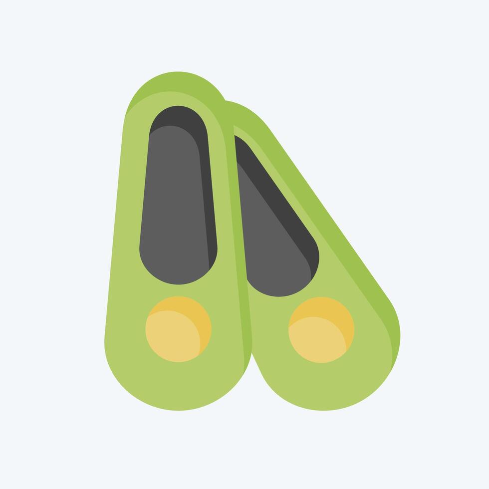 Icon Shoes. related to Shoemaker symbol. flat style. simple design editable. simple illustration vector