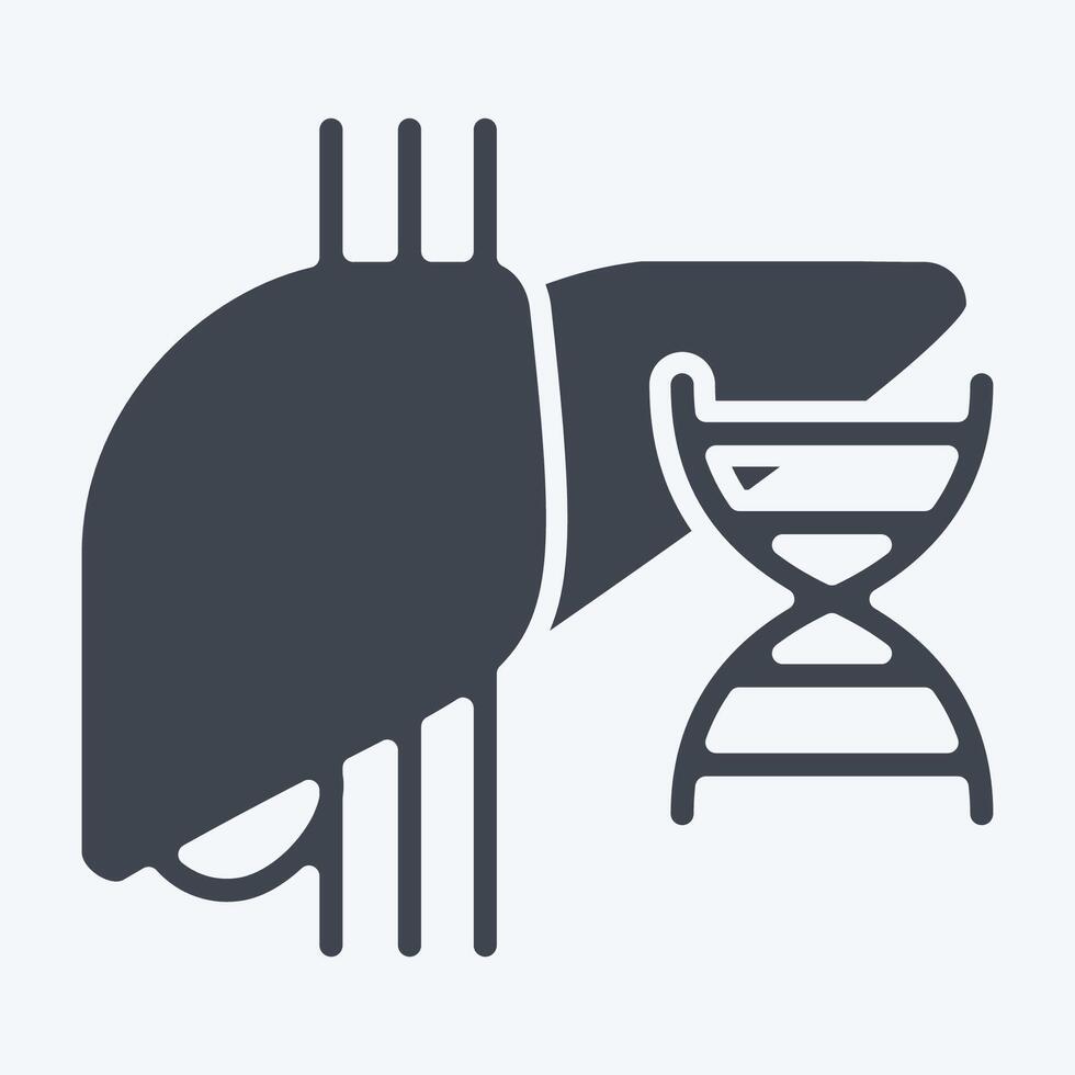 Icon Liver Cysts. related to Hepatologist symbol. glyph style. simple design editable. simple illustration vector