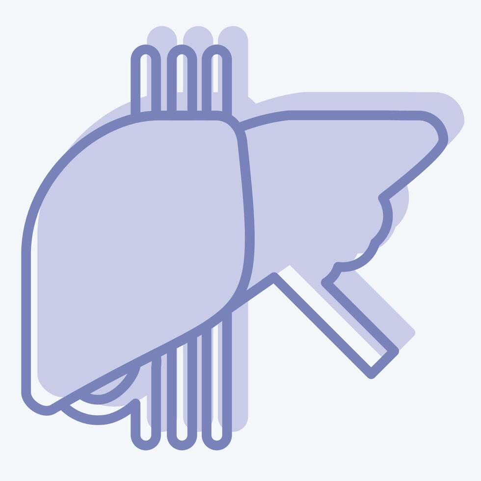 Icon Healthy Liver. related to Hepatologist symbol. two tone style. simple design editable. simple illustration vector