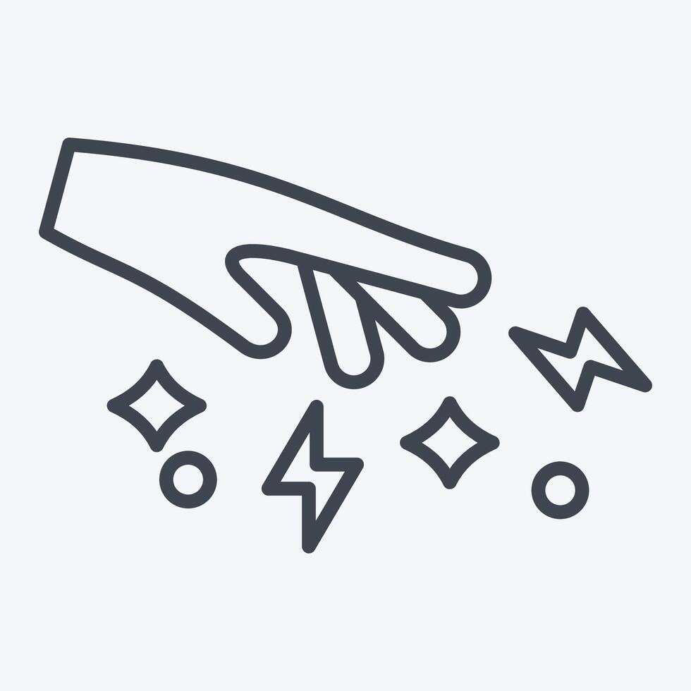 Icon Spell. related to Magic symbol. line style. simple design editable. simple illustration vector