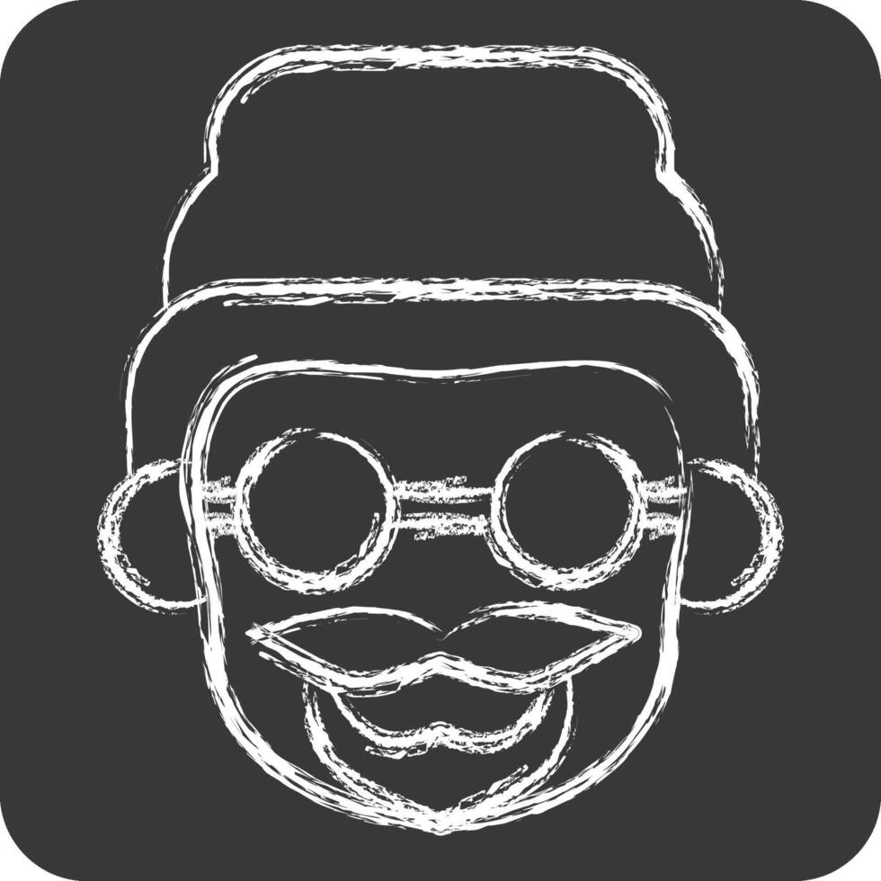 Icon Beanne. related to Hipster symbol. chalk Style. simple design editable. simple illustration vector