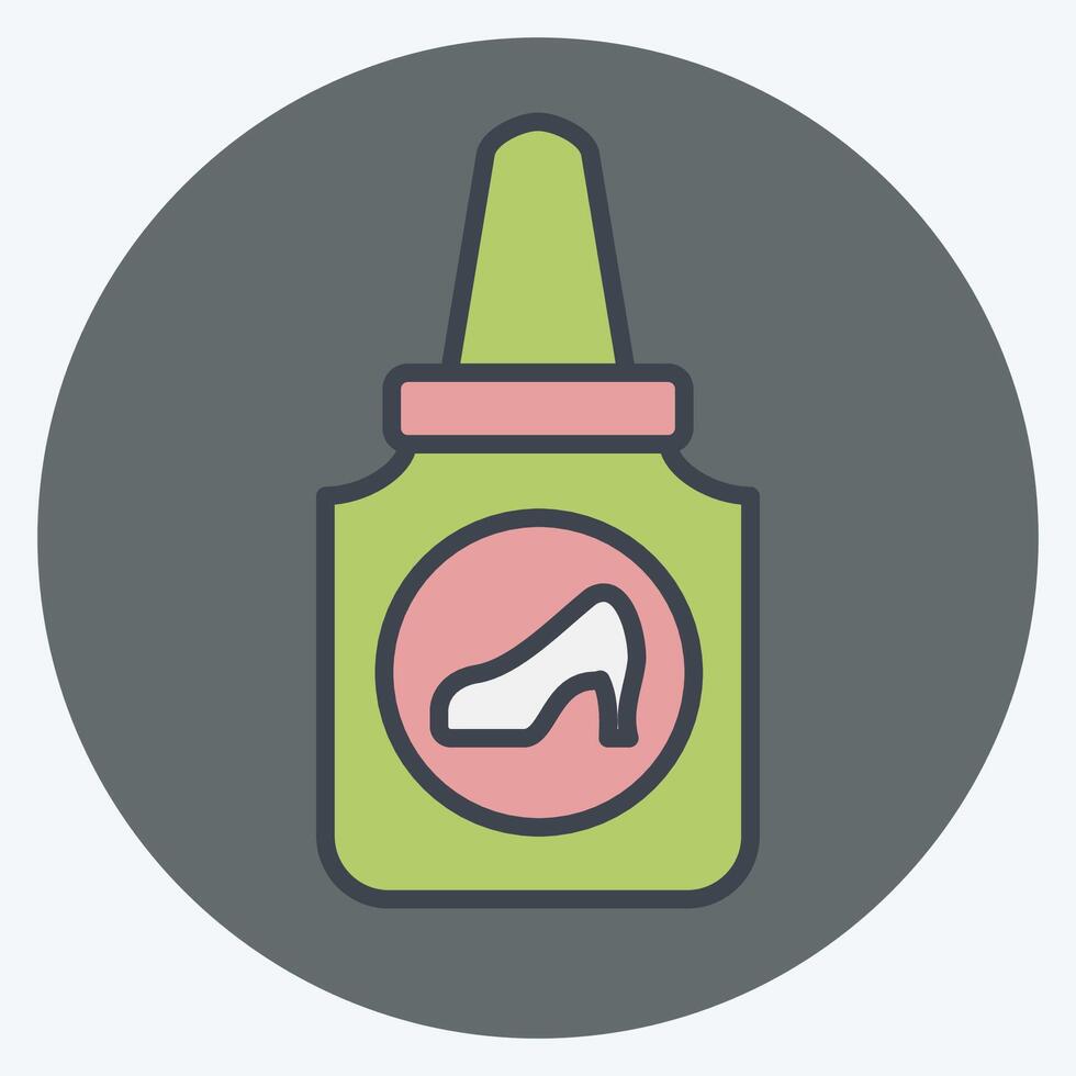 Icon Glue. related to Shoemaker symbol. color mate style. simple design editable. simple illustration vector