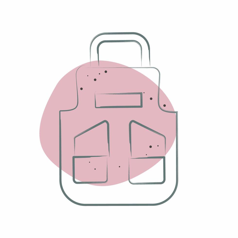 Icon Apron. related to Shoemaker symbol. Color Spot Style. simple design editable. simple illustration vector
