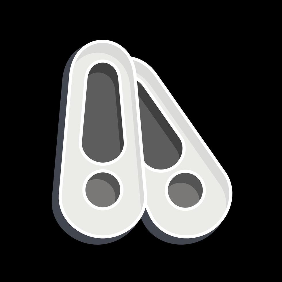 Icon Shoes. related to Shoemaker symbol. glossy style. simple design editable. simple illustration vector