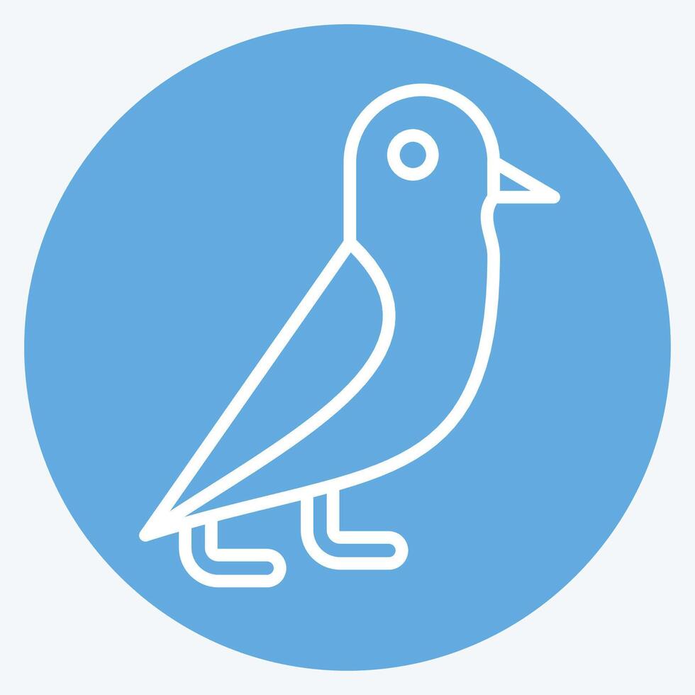 Icon Pigeon. related to Magic symbol. blue eyes style. simple design editable. simple illustration vector