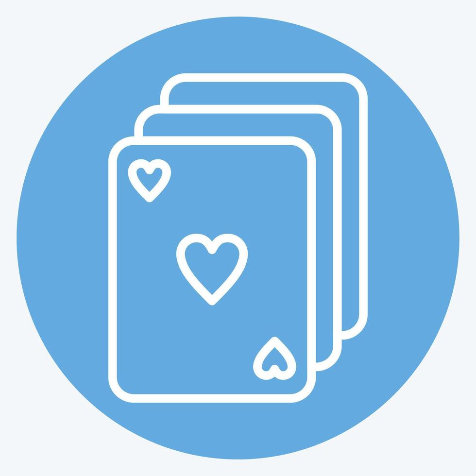 Icon Deck. related to Magic symbol. blue eyes style. simple design editable. simple illustration vector