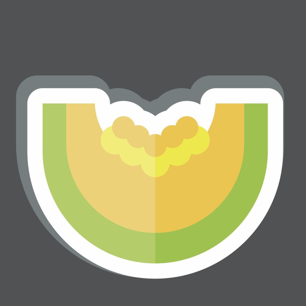 Sticker Pumpkin. related to Vegan symbol. simple design editable. simple illustration vector