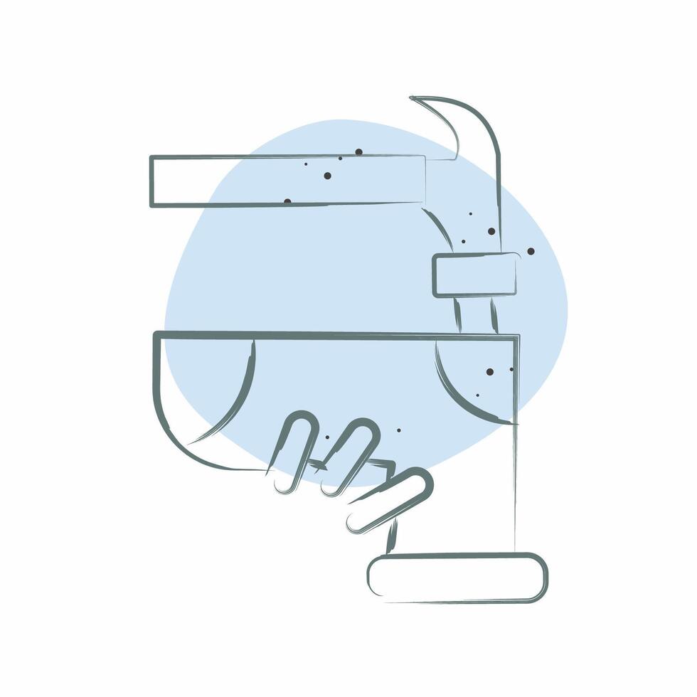 Icon Assembly. related to Shoemaker symbol. Color Spot Style. simple design editable. simple illustration vector